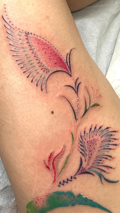 Micah Riot 🌈 Unique Color Tattoos in Oakland, CA tattoo ig_023