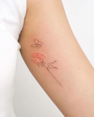 일육타투 홍대타투 꽃타투 감성타투 레터링타투 tattoo ig_017