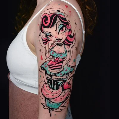Rockin Rabbit tattoo 015