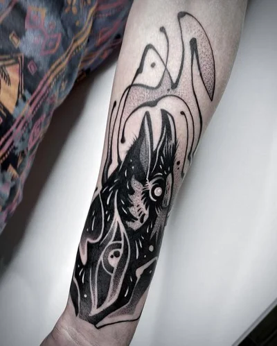 Rockin Rabbit tattoo 016
