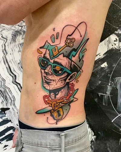 Rockin Rabbit tattoo 039