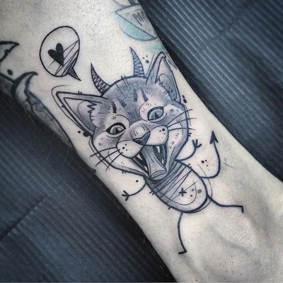 Rockin Rabbit tattoo 041