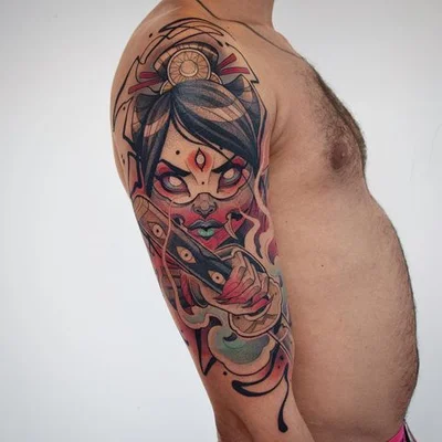 Rockin Rabbit tattoo 044