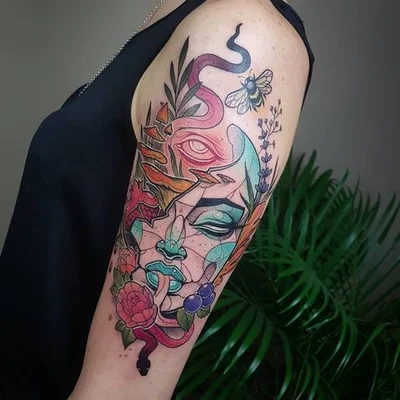 Rockin Rabbit tattoo 045