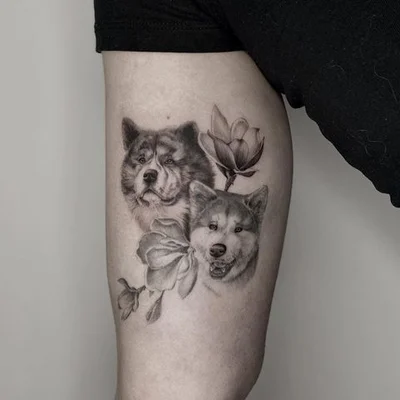 Rose'a'Line Tattoo tattoo 007