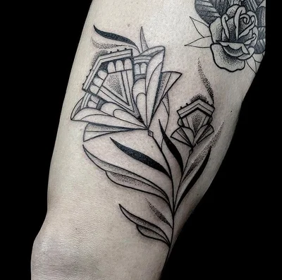 Rose Harley tattoo 012