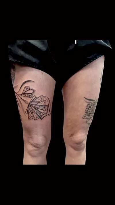 Rose Harley tattoo 038