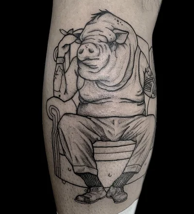Rose Harley tattoo 045