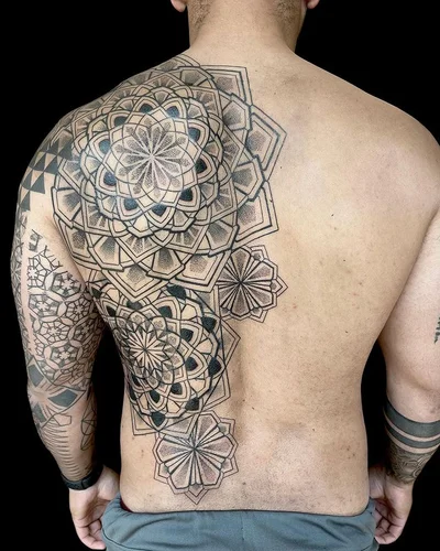 Rose Harley tattoo 048
