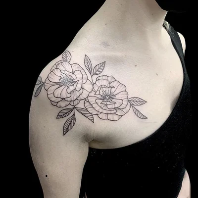 Rose Harley tattoo 049