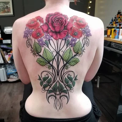 Rose Red tattoo 042