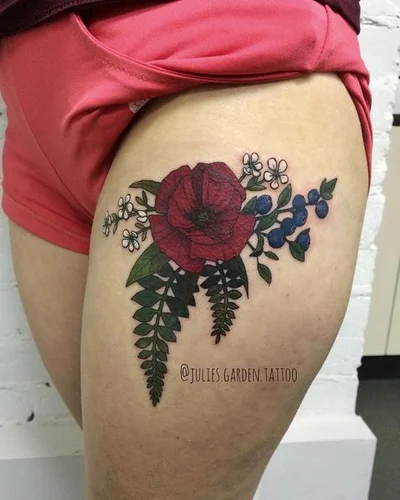Julia (or Yulia) tattoo 048