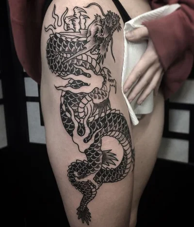R. W. Mopar  彫灰 tattoo 009