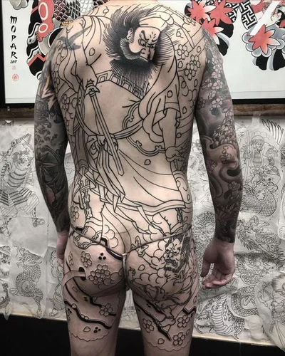 R. W. Mopar  彫灰 tattoo 011