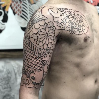 R. W. Mopar  彫灰 tattoo 012