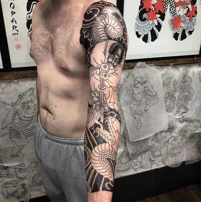 R. W. Mopar  彫灰 tattoo 013