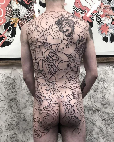 R. W. Mopar  彫灰 tattoo 018
