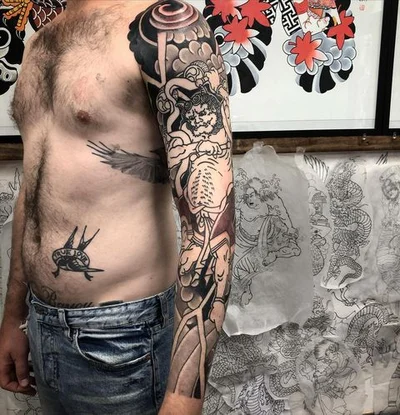 R. W. Mopar  彫灰 tattoo 022