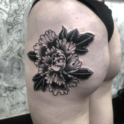 R. W. Mopar  彫灰 tattoo 027