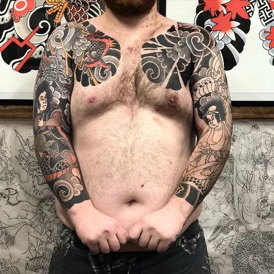 R. W. Mopar  彫灰 tattoo 028