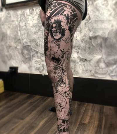 R. W. Mopar  彫灰 tattoo 031
