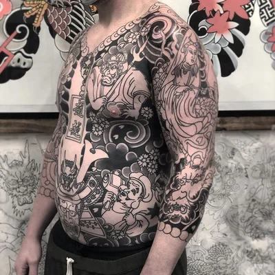 R. W. Mopar  彫灰 tattoo 033