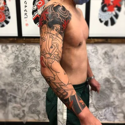 R. W. Mopar  彫灰 tattoo 036