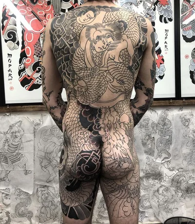 R. W. Mopar  彫灰 tattoo 042