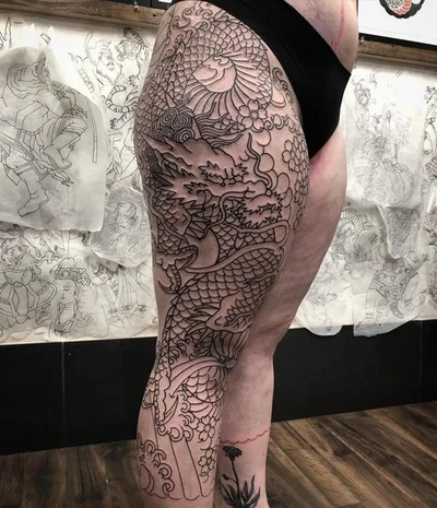 R. W. Mopar  彫灰 tattoo 043