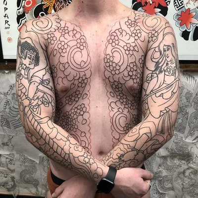 R. W. Mopar  彫灰 tattoo 047