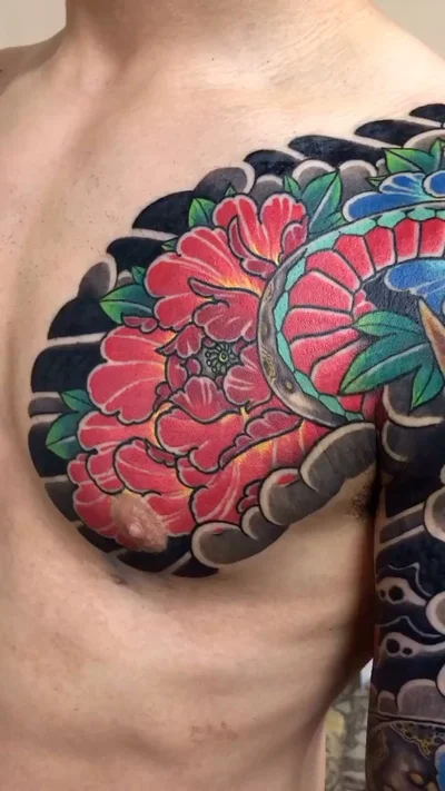 Tebori Tattooist Ryugen tattoo 007