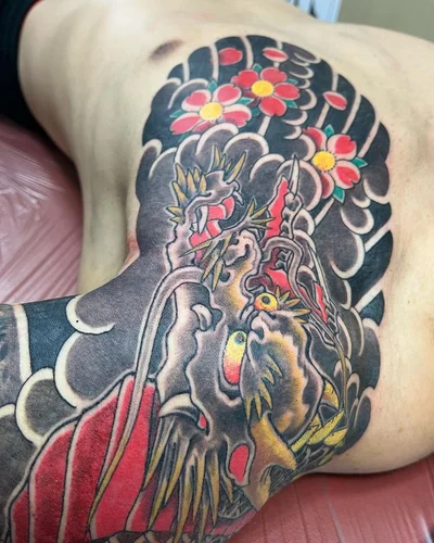 Tebori Tattooist Ryugen tattoo 011