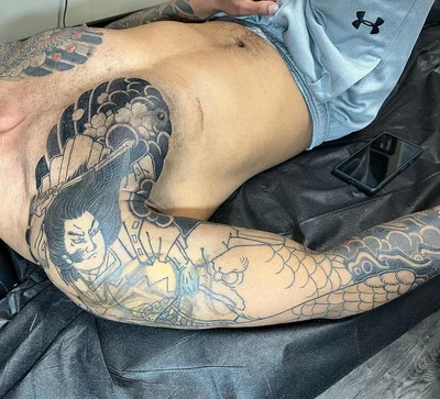 Tebori Tattooist Ryugen tattoo 013