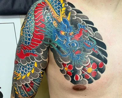 Tebori Tattooist Ryugen tattoo 014