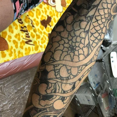 Tebori Tattooist Ryugen tattoo 015