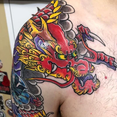 Tebori Tattooist Ryugen tattoo 020