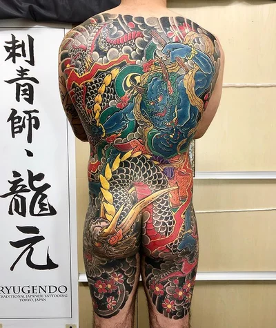 Tebori Tattooist Ryugen tattoo 021