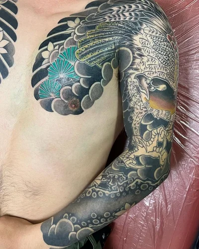 Tebori Tattooist Ryugen tattoo 027