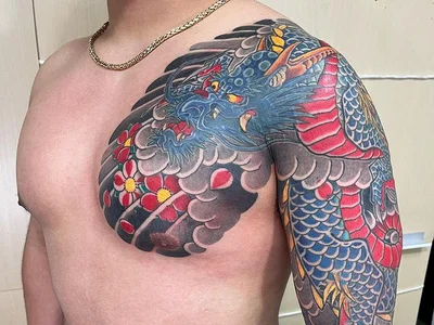 Tebori Tattooist Ryugen tattoo 030