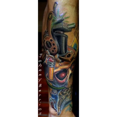 Mickey, Rhea, and Romey tattoo 014
