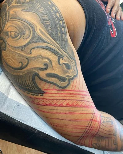 Michael Fatutoa tattoo 035