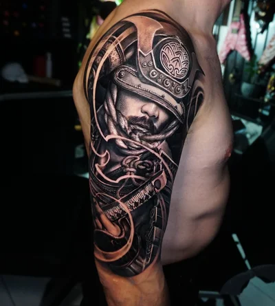 Samurai Standoff tattoo ig_007