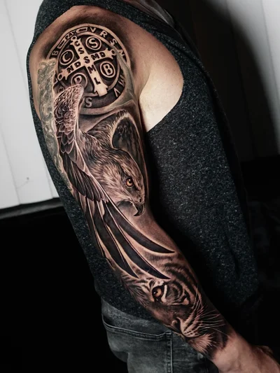 Samurai Standoff tattoo ig_015