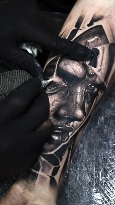 Samurai Standoff tattoo ig_018