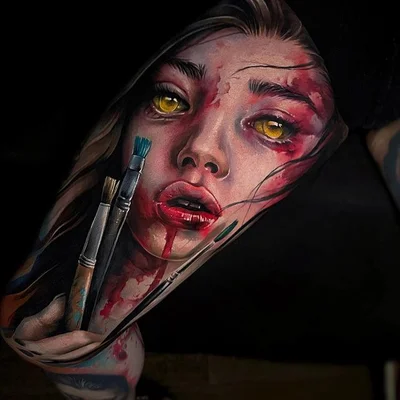 Sandra Daukshta tattoo 020