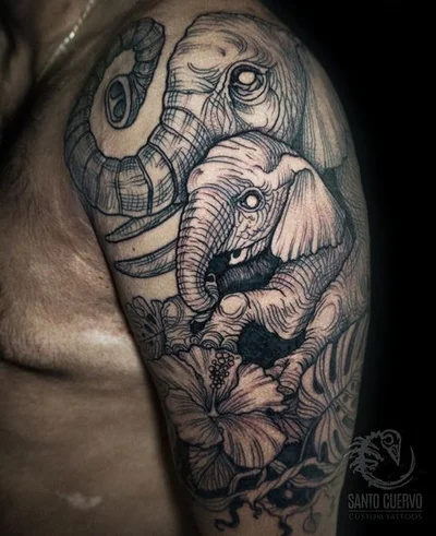 Santo Cuervo tattoo 038