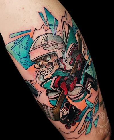 Santo Cuervo tattoo 050