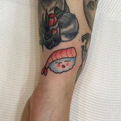 Sashimi Roll tattoo 021