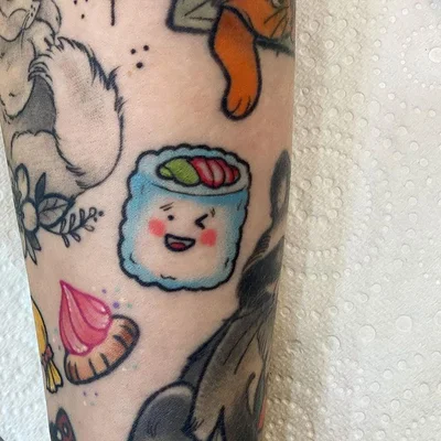 Sashimi Roll tattoo 035