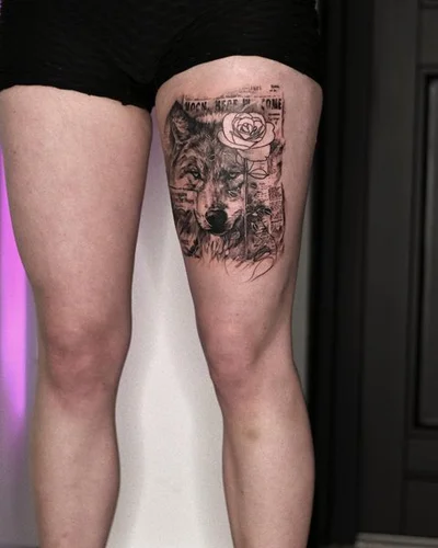 Schwarz oder Gold tattoo 014